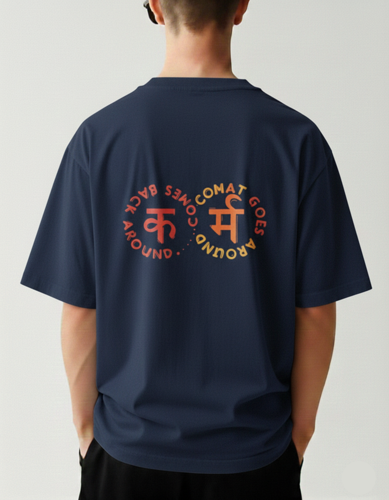 Karma Circle Oversized Tee - TheNxtScene