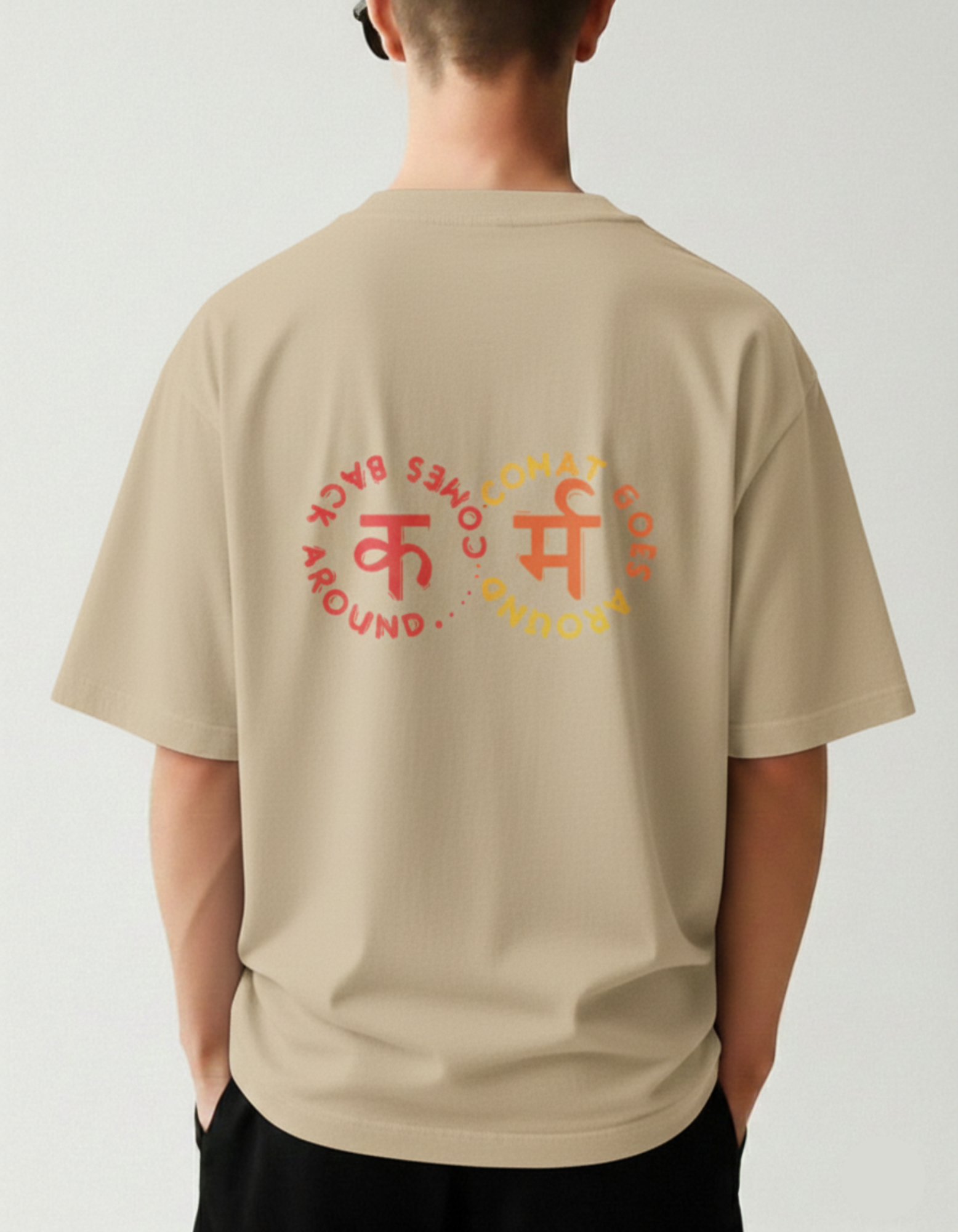 Karma Circle Oversized Tee - TheNxtScene