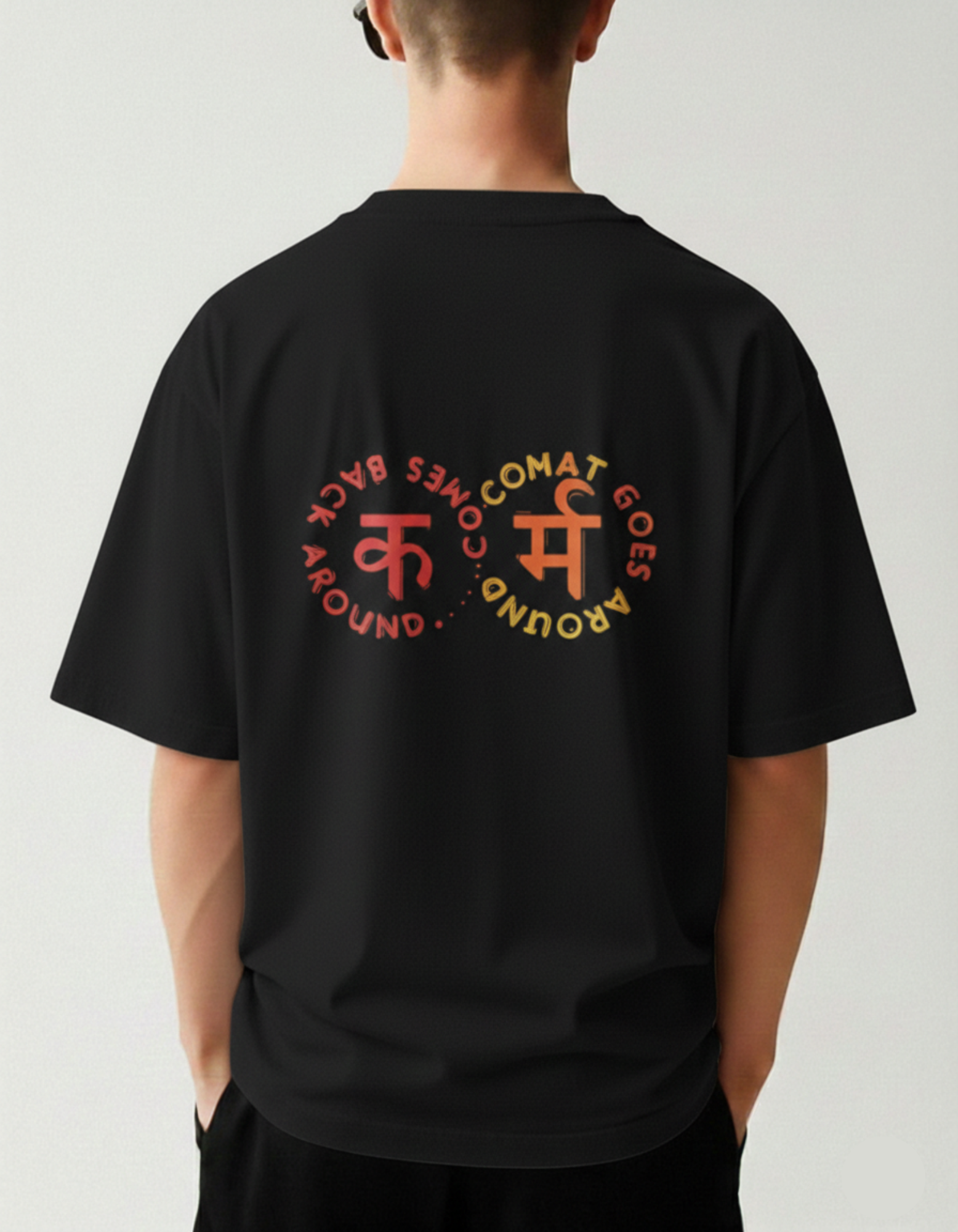 Karma Circle Oversized Tee - TheNxtScene