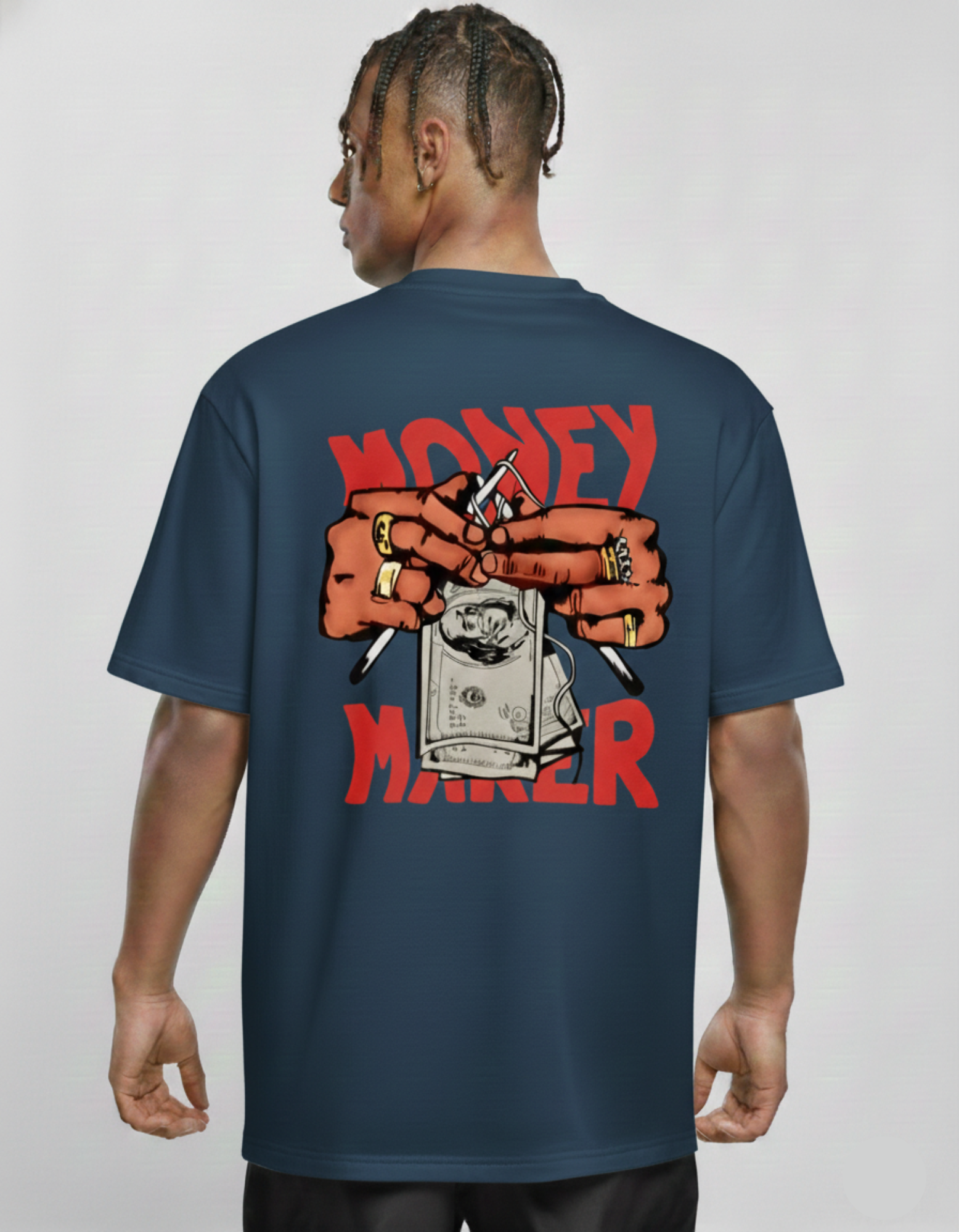 Money Maker Oversized Tee - TheNxtScene