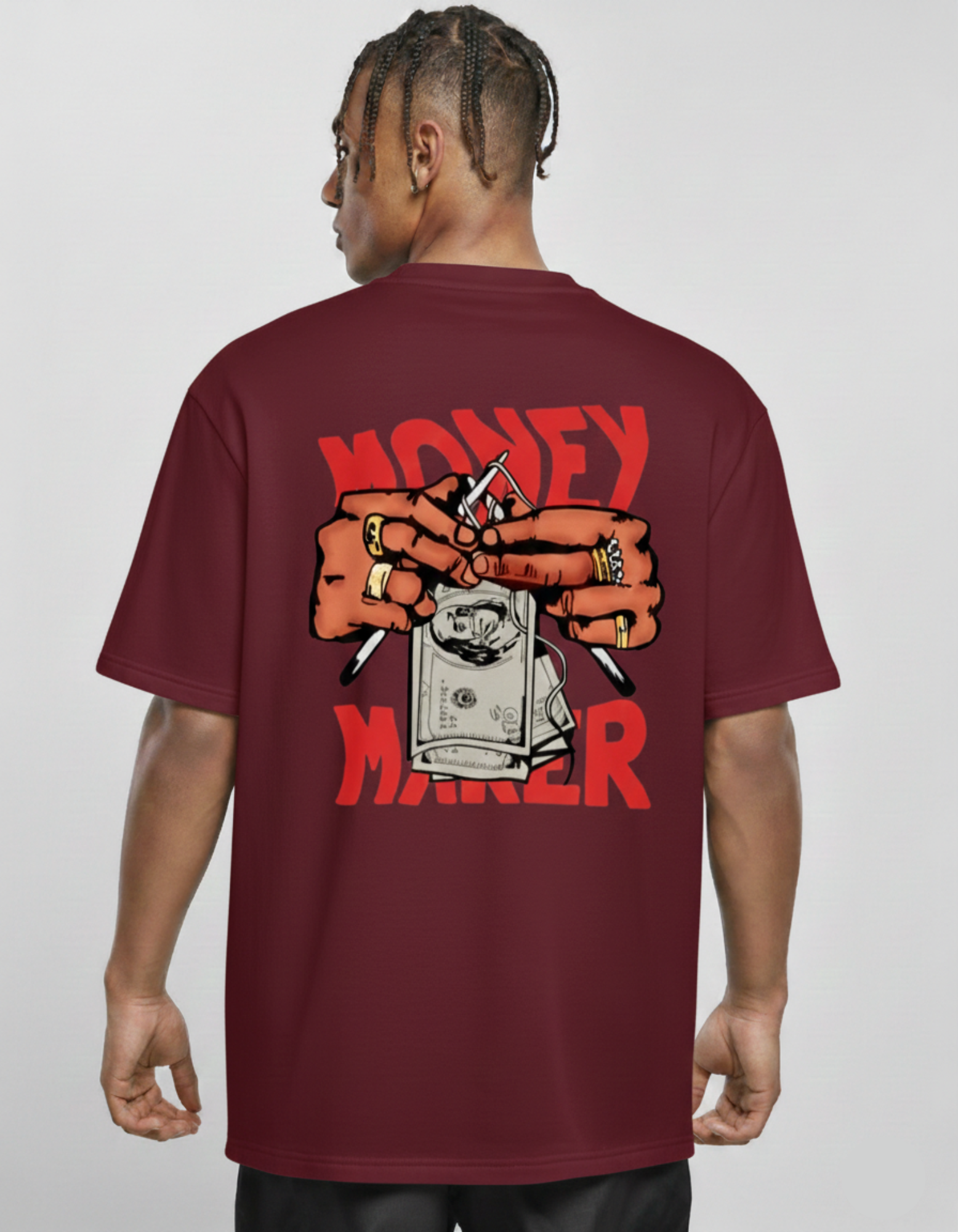 Money Maker Oversized Tee - TheNxtScene