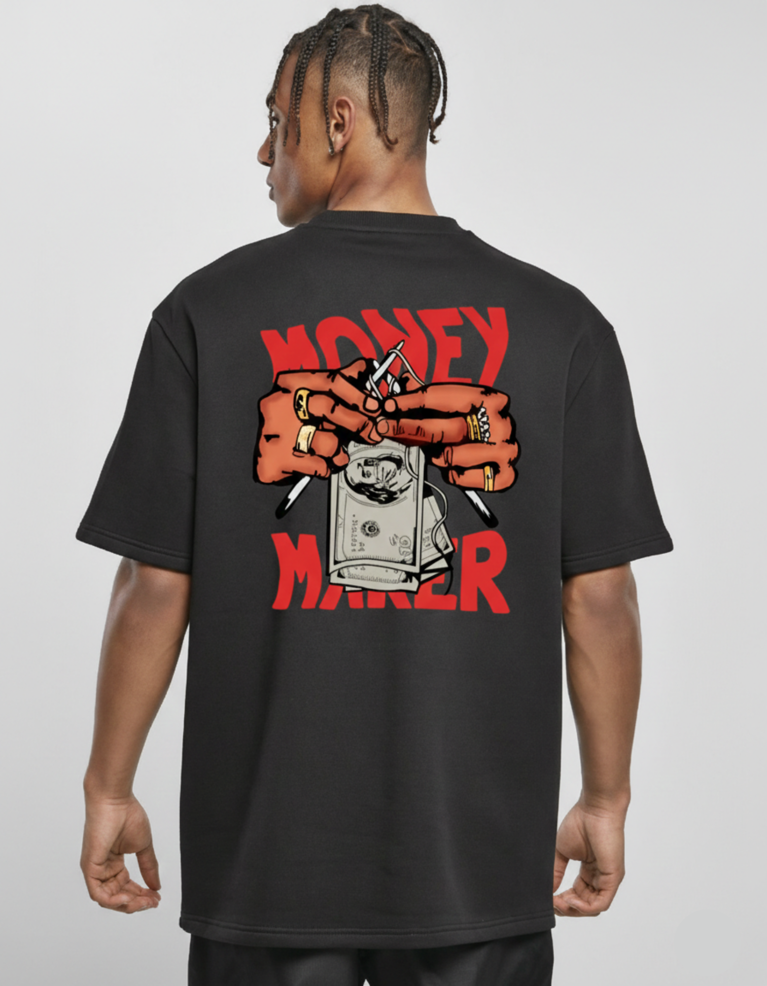 Money Maker Oversized Tee - TheNxtScene