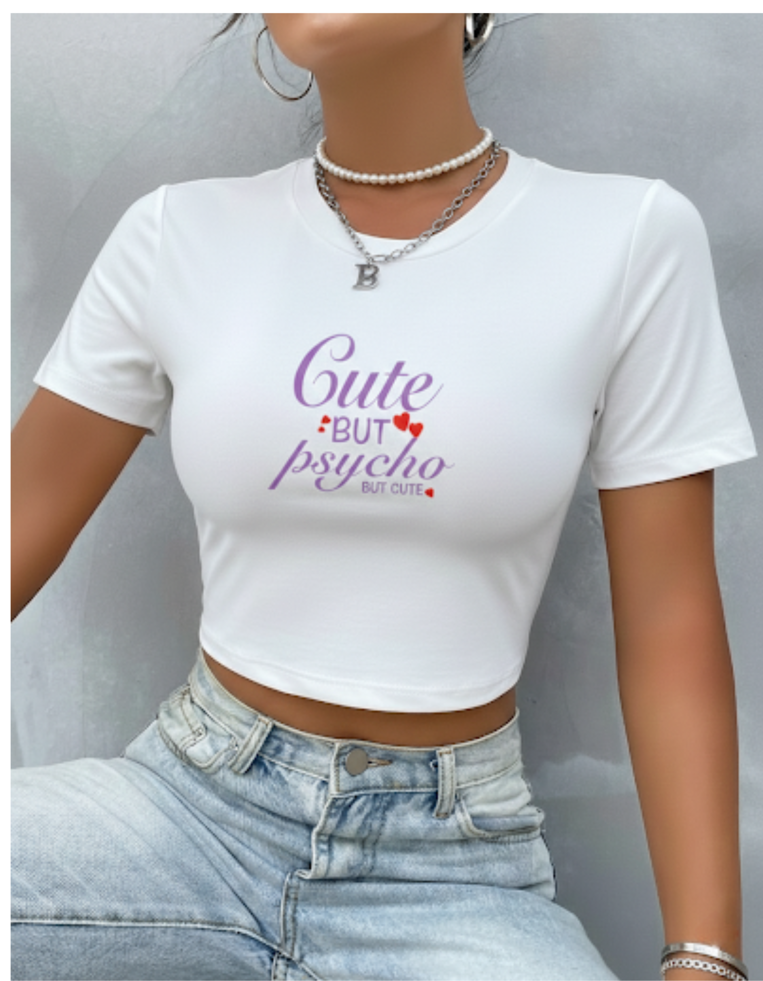 Cute But Psycho – Sassy Crop Top - TheNxtScene
