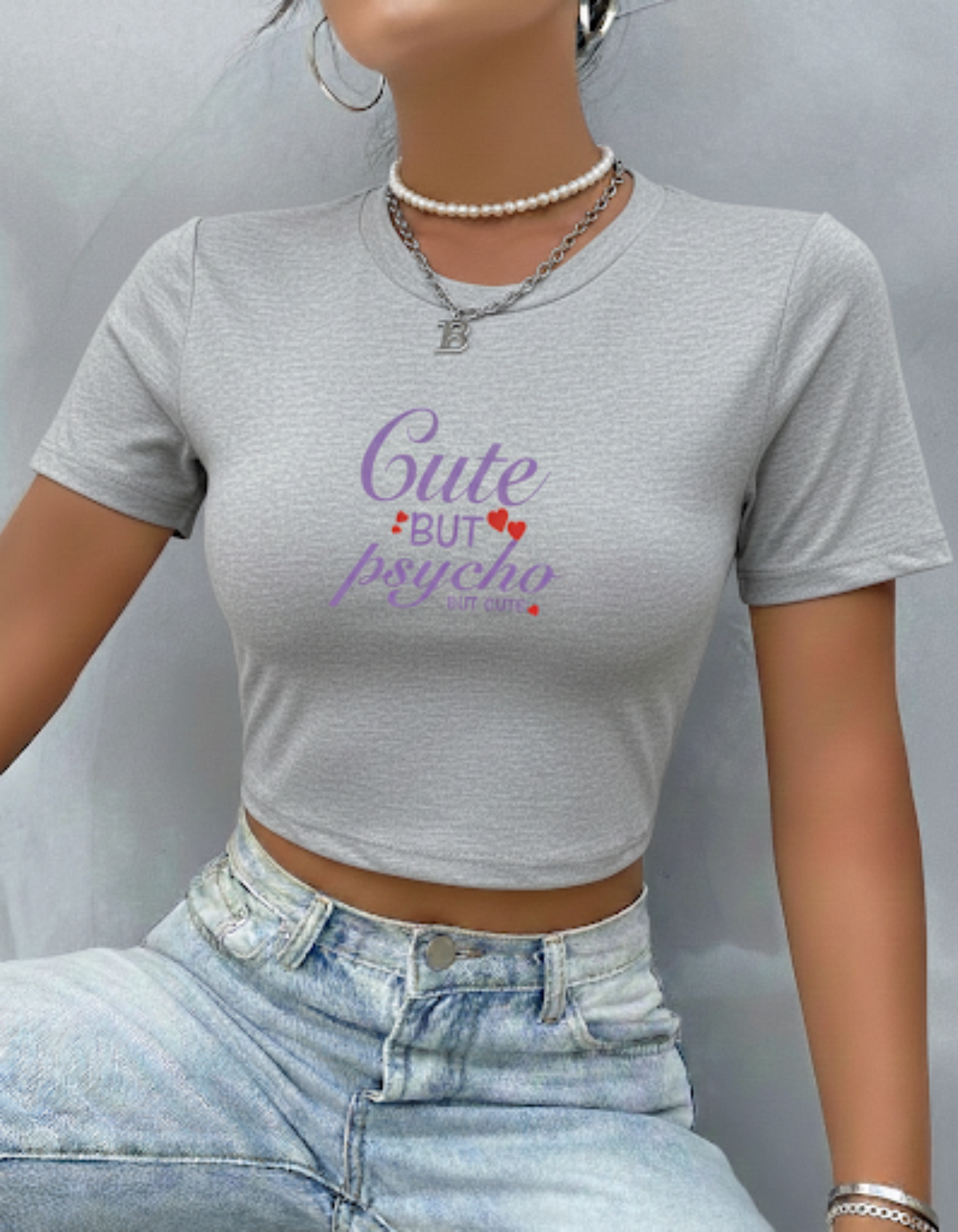 Cute But Psycho – Sassy Crop Top - TheNxtScene