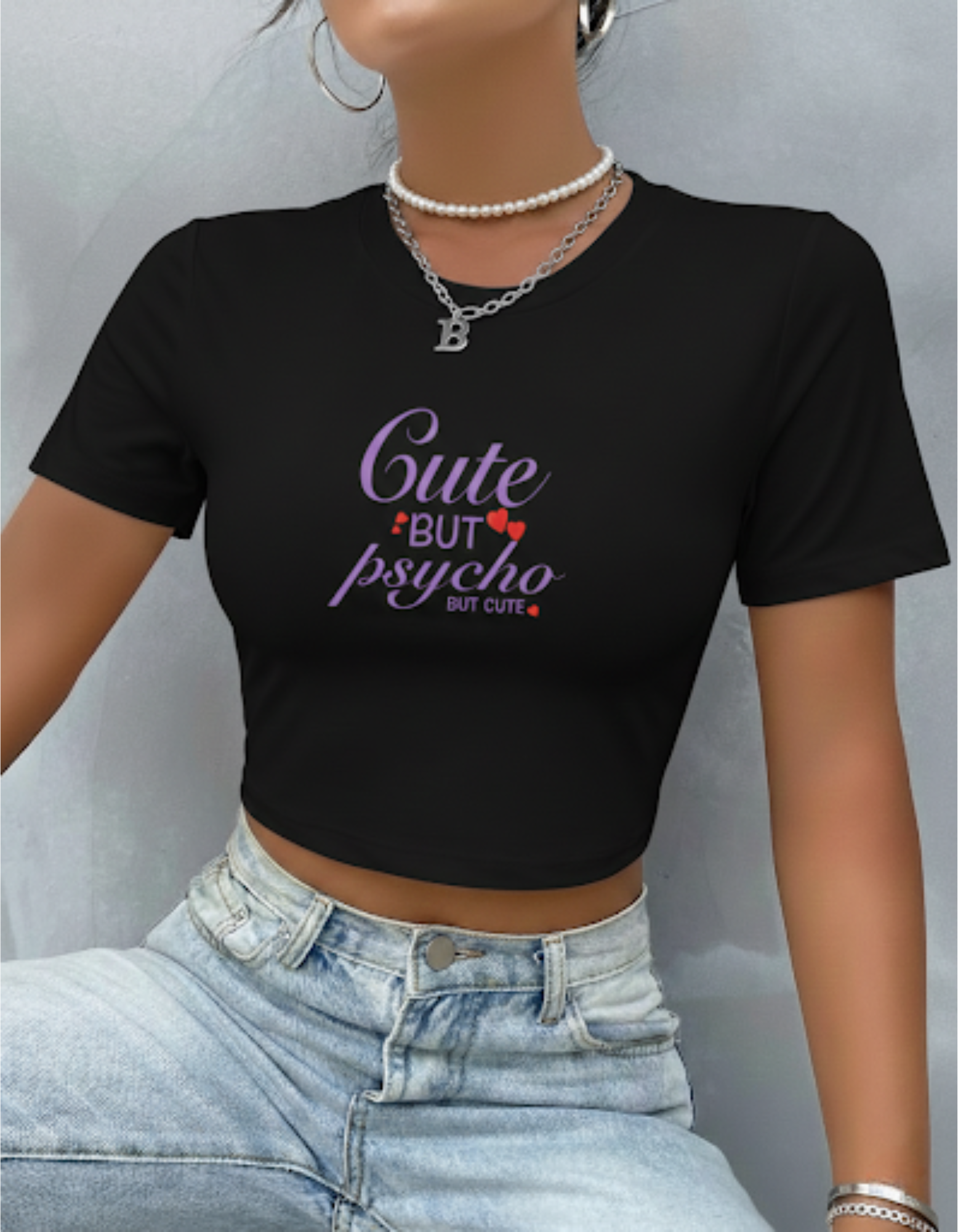 Cute But Psycho – Sassy Crop Top - TheNxtScene