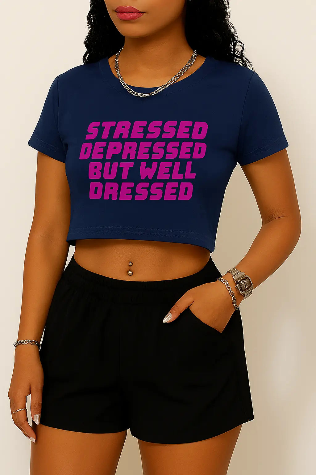 Well Dressed Crop Top - TheNxtScene