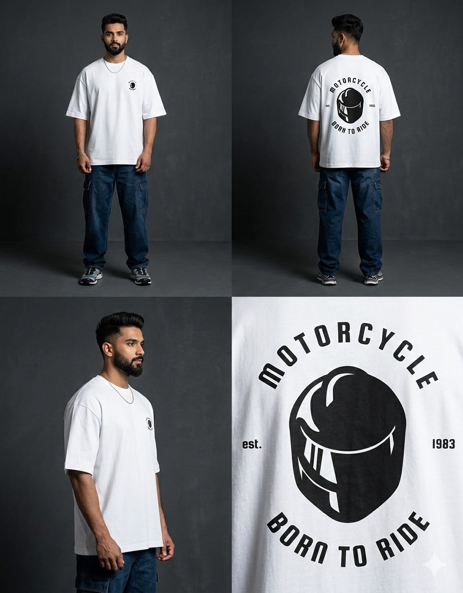 Born To Ride Oversized Tee