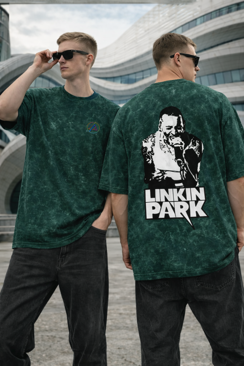 Hybrid Theory Acid Wash Tee