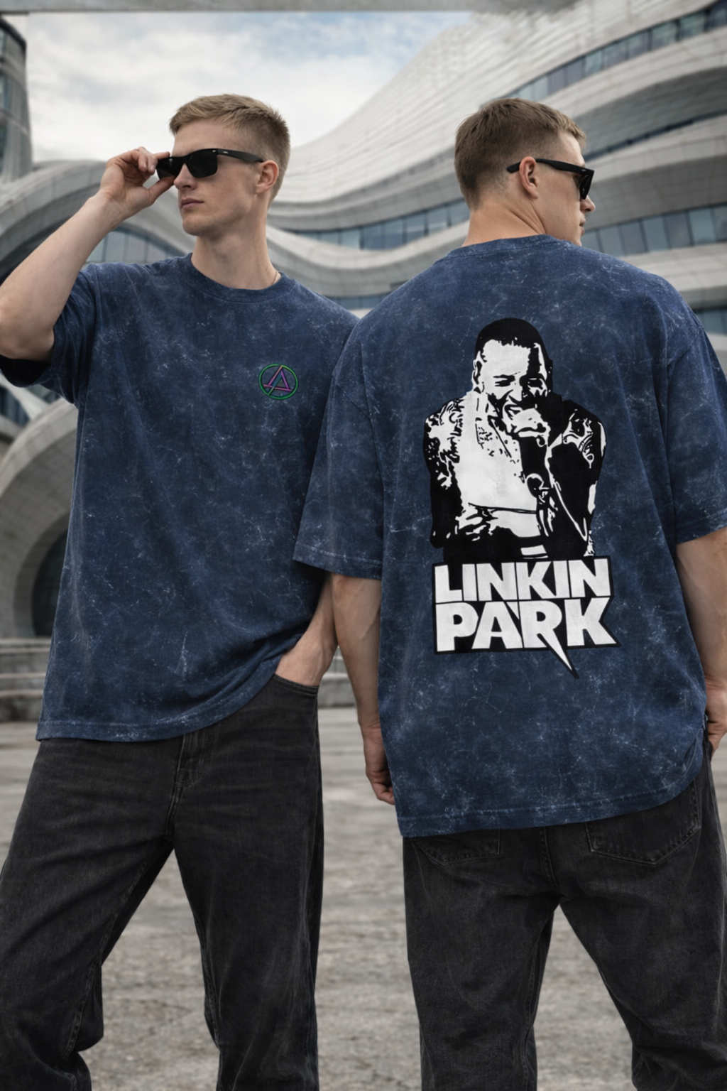 Hybrid Theory Acid Wash Tee