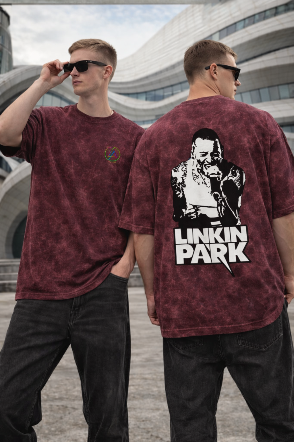 Hybrid Theory Acid Wash Tee